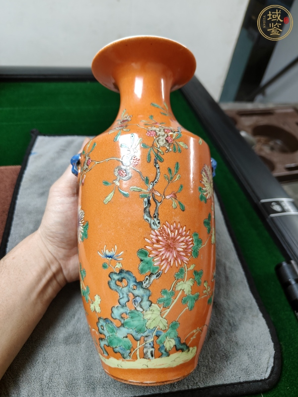 古玩粉彩瓶真品鑒賞圖