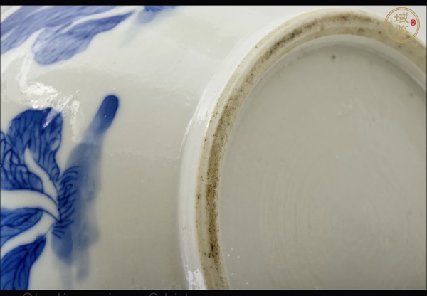 古玩陶瓷青花白菜紋天球瓶真品鑒賞圖