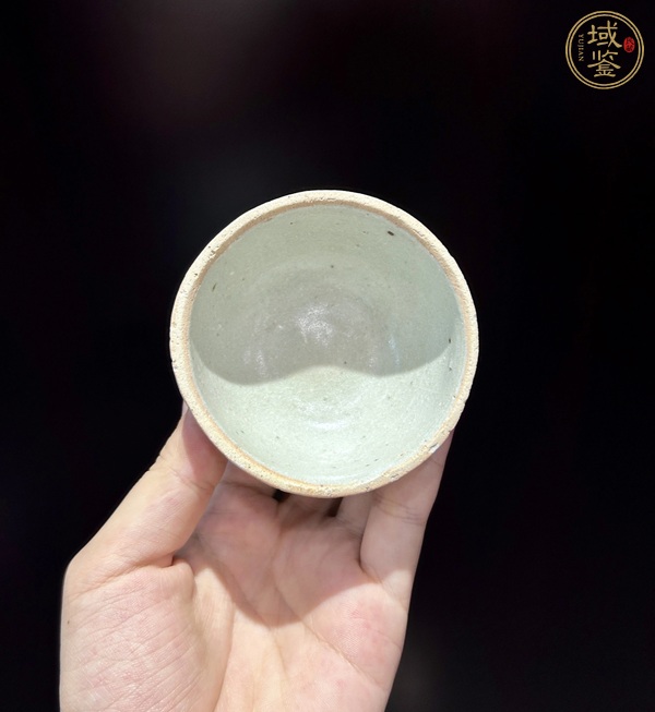 古玩元末明初事情青白釉杯真品鑒賞圖