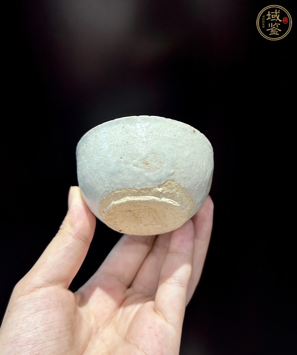 古玩陶瓷元末明初事情青白釉杯真品鑒賞圖