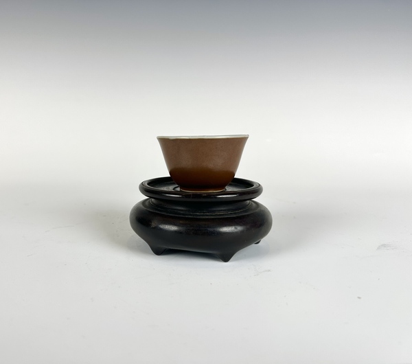 古玩嚴(yán)選清康熙 · 漁樵耕讀青花杯拍賣，當(dāng)前價(jià)格6216元