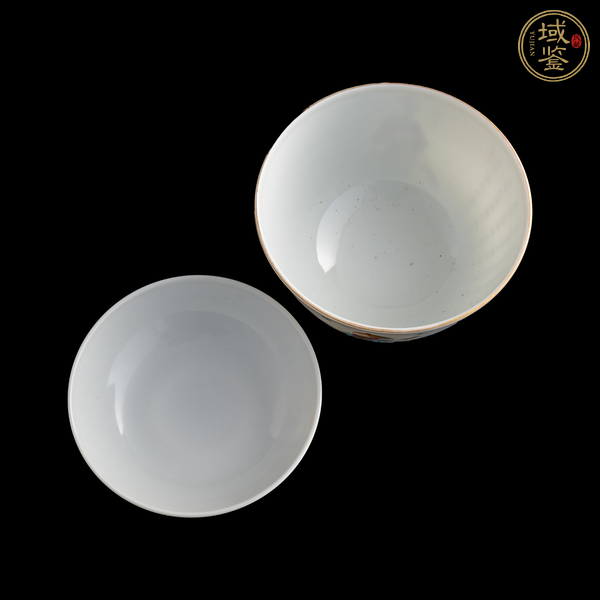 古玩陶瓷粉彩蓋碗真品鑒賞圖