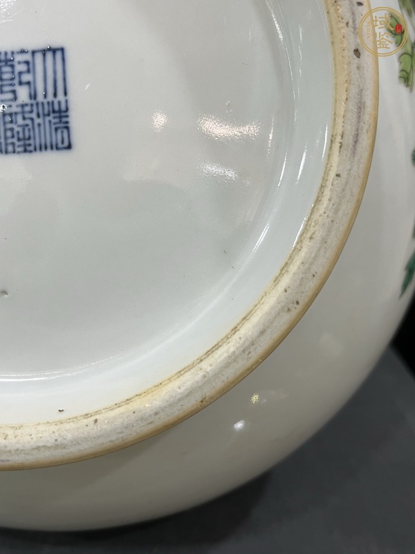 古玩字畫(huà)粉彩富貴白頭紋賞瓶真品鑒賞圖