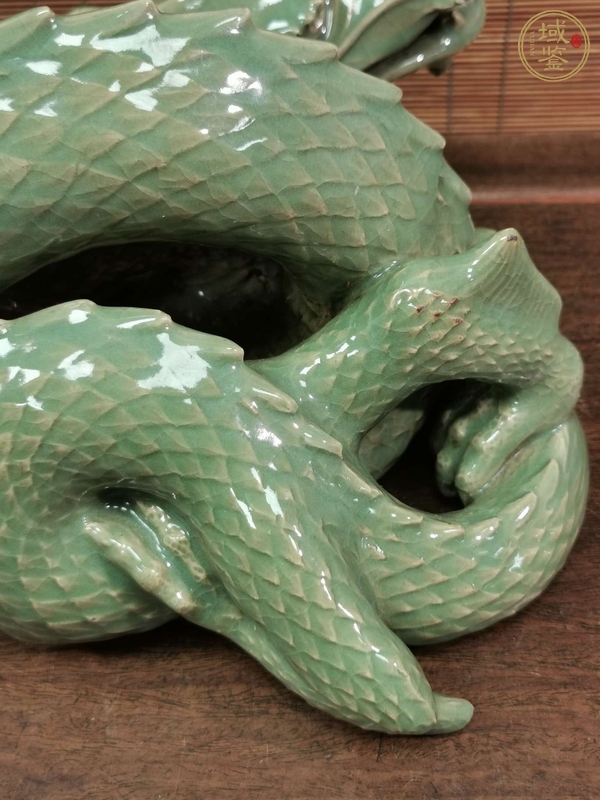 古玩陶瓷青龍瓷器擺件真品鑒賞圖