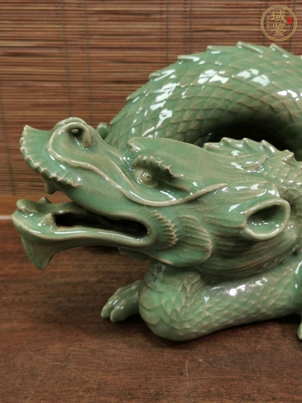 古玩陶瓷青龍瓷器擺件真品鑒賞圖
