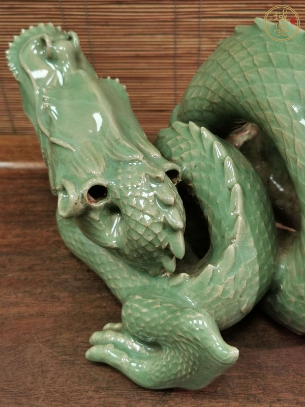 古玩陶瓷青龍瓷器擺件真品鑒賞圖