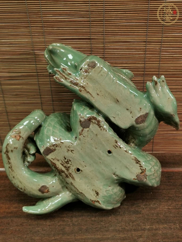 古玩陶瓷青龍瓷器擺件真品鑒賞圖