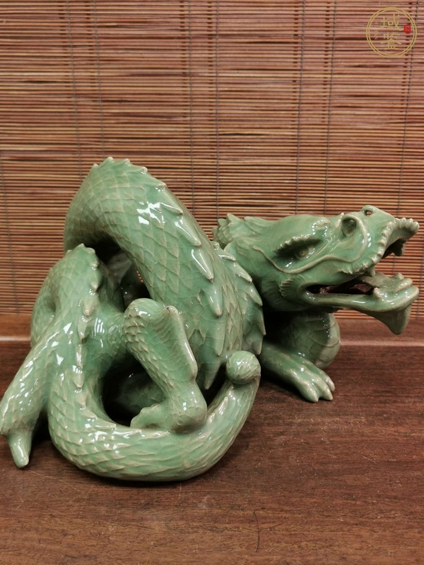 古玩陶瓷青龍瓷器擺件真品鑒賞圖