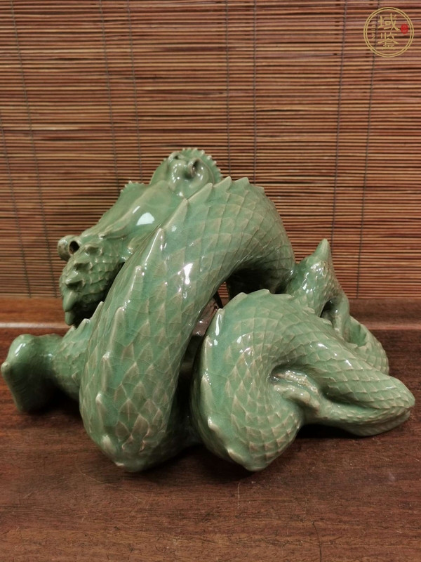 古玩陶瓷青龍瓷器擺件真品鑒賞圖