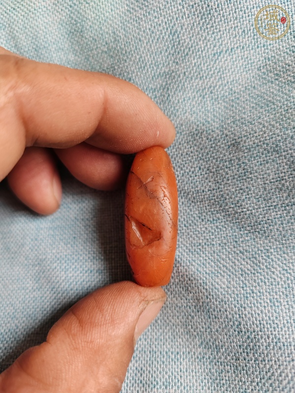 古玩南紅瑪瑙珠真品鑒賞圖