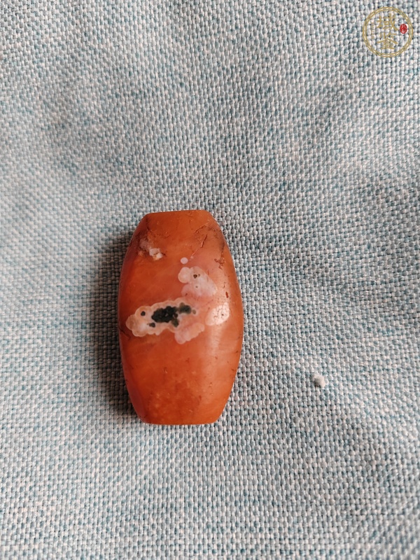 古玩玉器南紅瑪瑙珠真品鑒賞圖