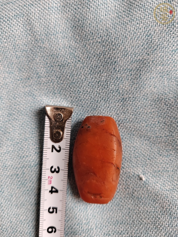 古玩玉器南紅瑪瑙珠真品鑒賞圖