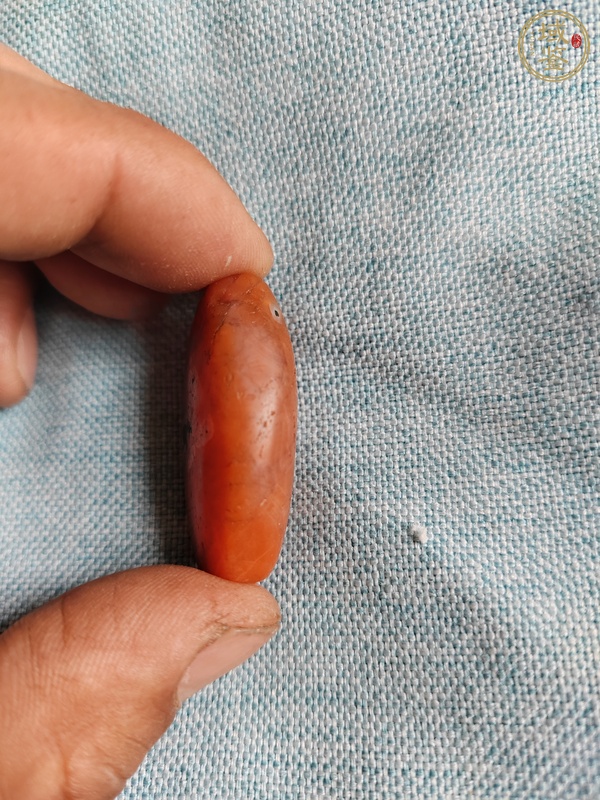古玩玉器南紅瑪瑙珠真品鑒賞圖