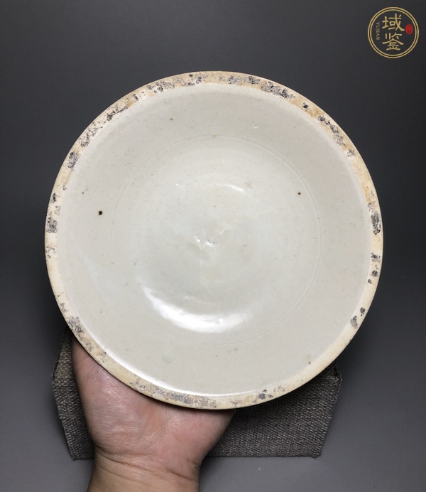 古玩宋 青白瓷仰蓮紋盤真品鑒賞圖