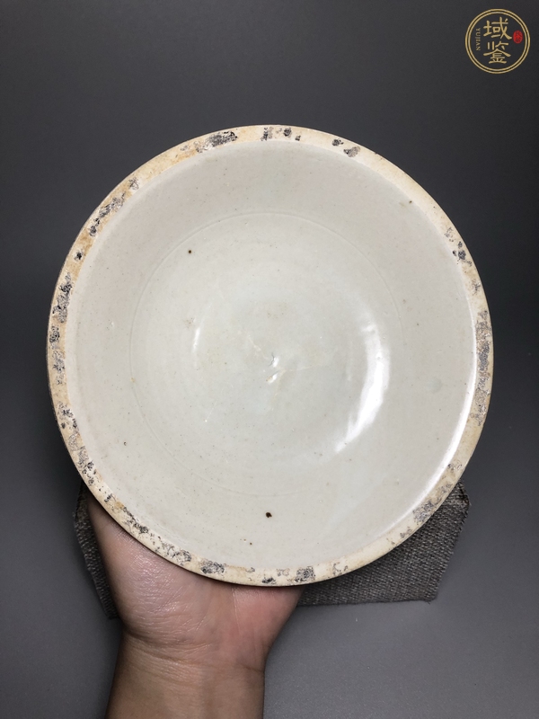 古玩陶瓷宋 青白瓷仰蓮紋盤真品鑒賞圖