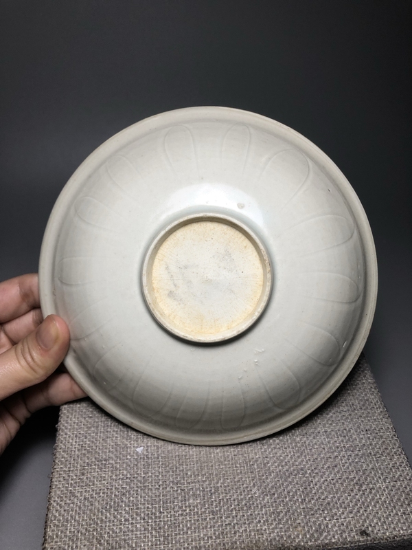 古玩陶瓷【館藏級精品】宋 青白瓷仰蓮紋盤【頂級釉水】【有比較高的收藏價值】拍賣，當前價格0元