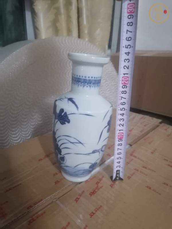 古玩陶瓷一路連科青花軟棒槌瓶真品鑒賞圖