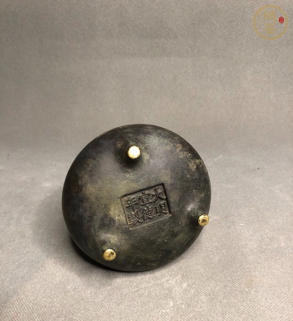 古玩銅器銅爐真品鑒賞圖
