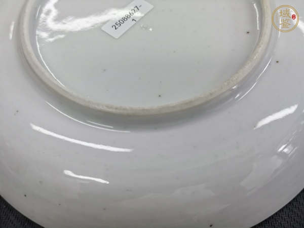 古玩陶瓷清康熙 五彩花卉紋盤一對真品鑒賞圖