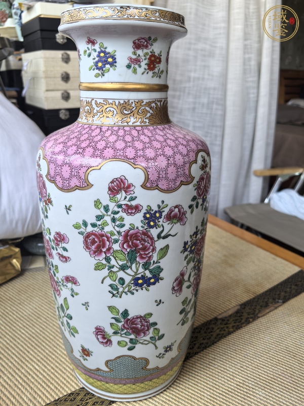 古玩陶瓷粉彩瓶真品鑒賞圖
