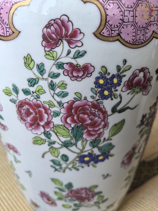 古玩陶瓷粉彩瓶真品鑒賞圖