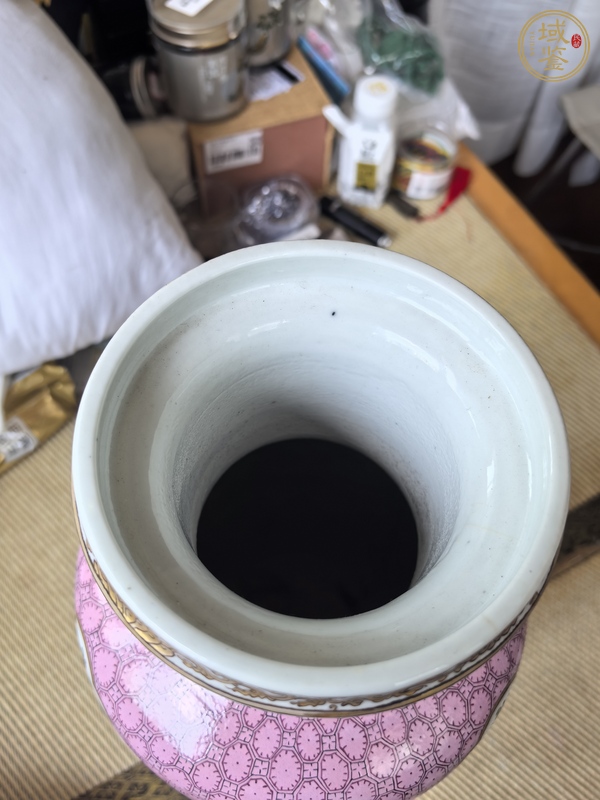 古玩陶瓷粉彩瓶真品鑒賞圖
