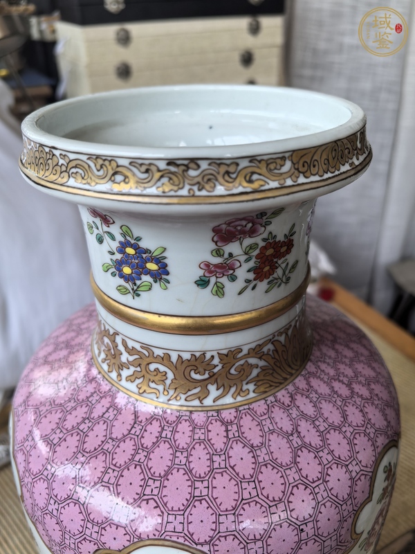古玩陶瓷粉彩瓶真品鑒賞圖