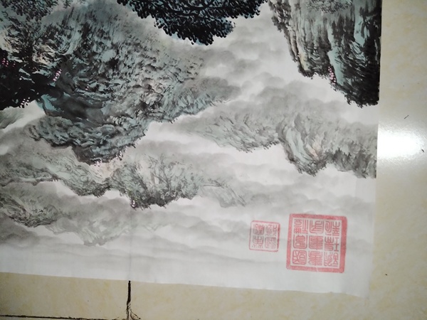 古玩字畫謝瑞新山水拍賣,當(dāng)前價(jià)格18000元