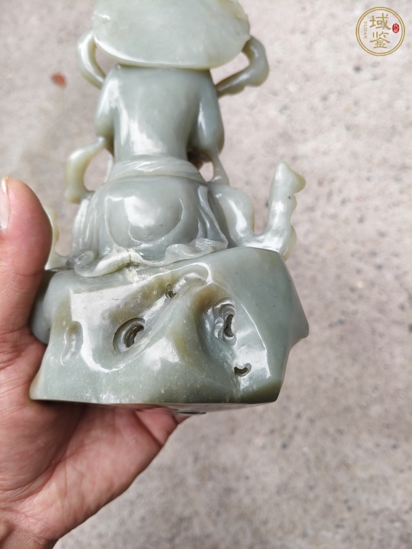 古玩玉器和田玉雕“觀音”擺件真品鑒賞圖