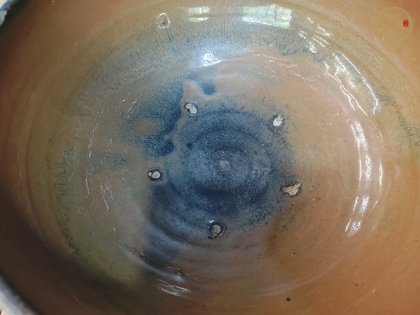 古玩陶瓷窯變黑釉凈手碗真品鑒賞圖