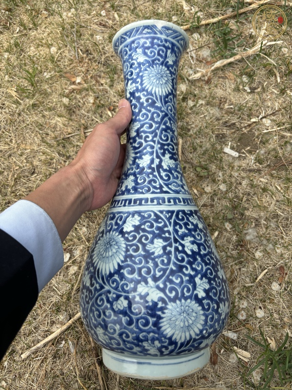 古玩陶瓷青花琵琶瓶 真品鑒賞圖