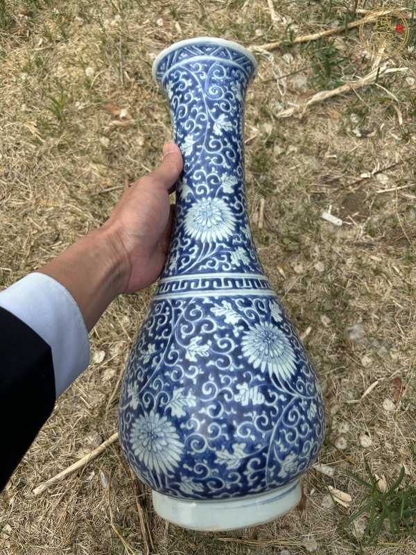 古玩陶瓷青花琵琶瓶 真品鑒賞圖