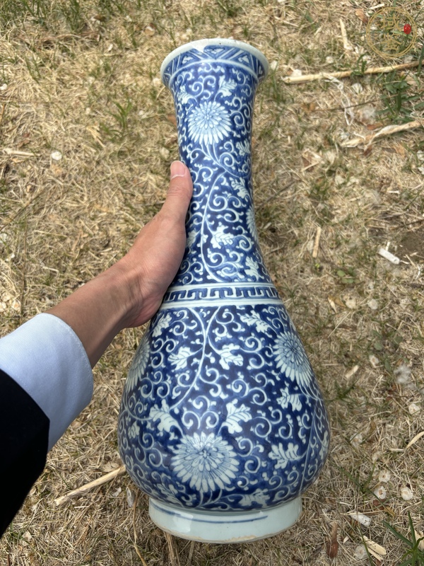 古玩陶瓷青花琵琶瓶 真品鑒賞圖