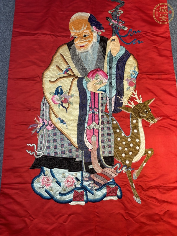 古玩雜項壽幛真品鑒賞圖