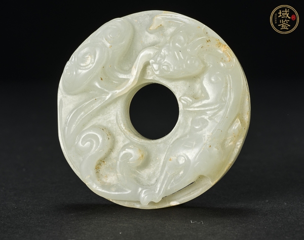 古玩玉器和田玉雕“螭龍紋璧”真品鑒賞圖