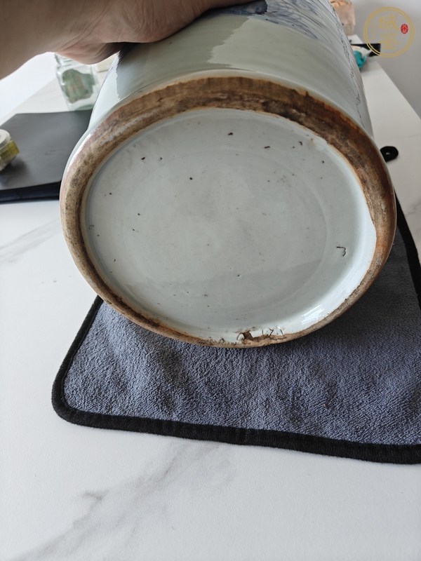 古玩鳳凰牡丹青花瓶 真品鑒賞圖