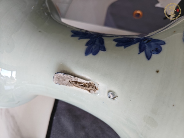 古玩陶瓷鳳凰牡丹青花瓶 真品鑒賞圖