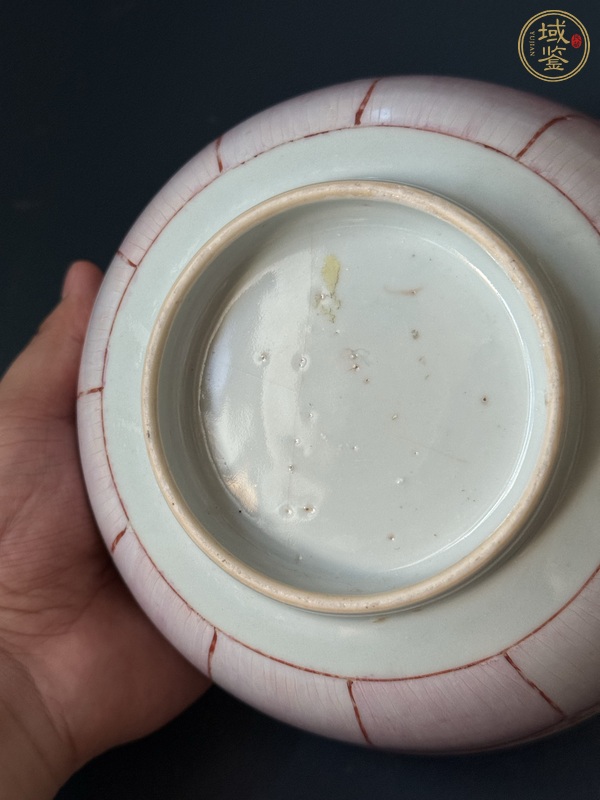 古玩陶瓷蓮瓣紋粉彩碗真品鑒賞圖
