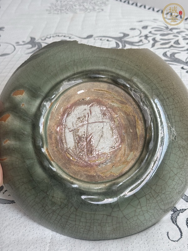 古玩陶瓷龍泉窯盤真品鑒賞圖