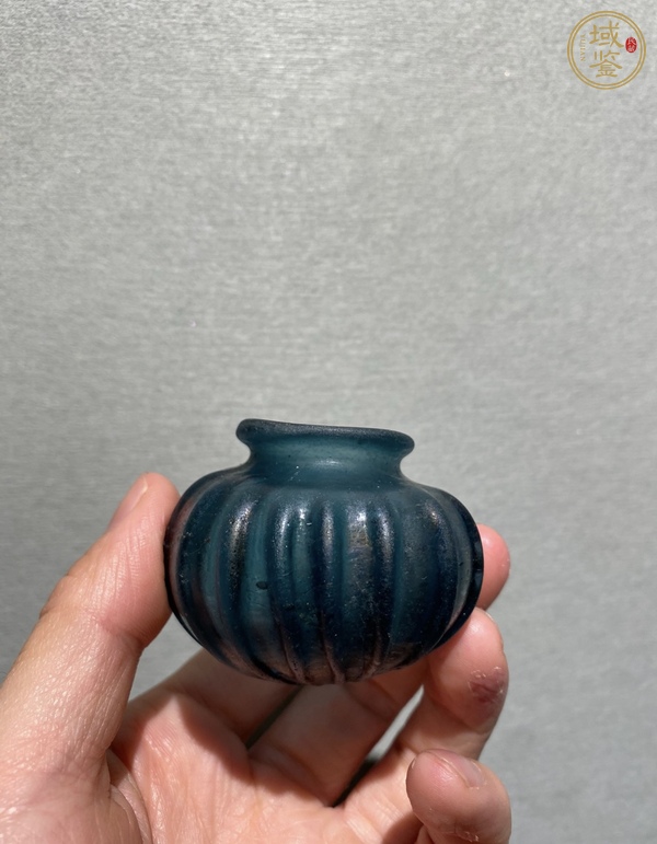 古玩玉器伊斯蘭早期琉璃瓶真品鑒賞圖