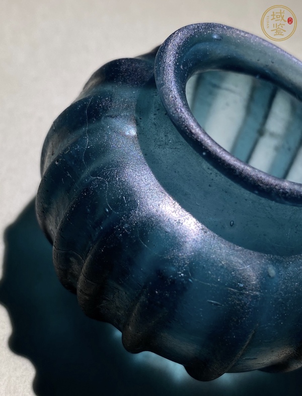 古玩玉器伊斯蘭早期琉璃瓶真品鑒賞圖