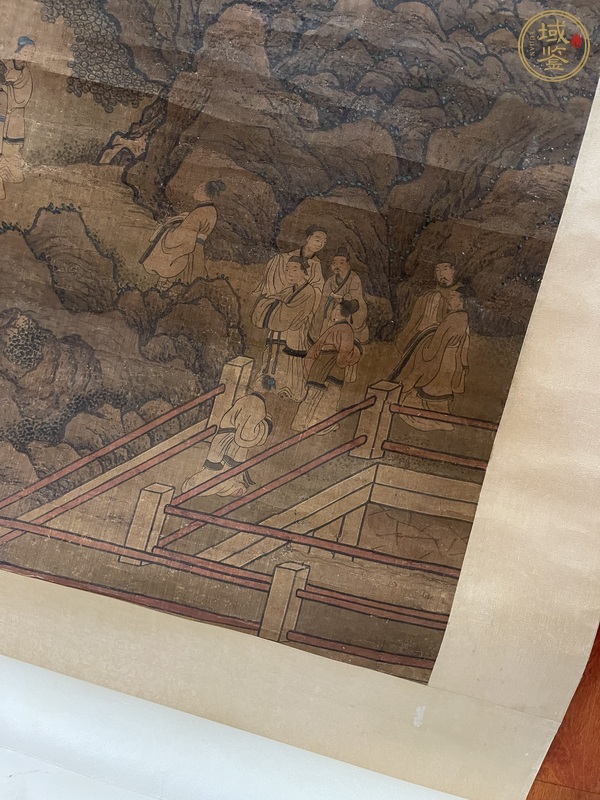 古玩字畫劉松年款山水人物真品鑒賞圖