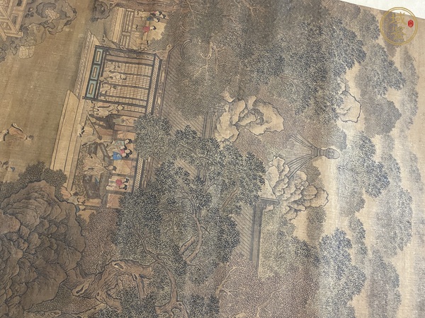 古玩字畫劉松年款山水人物真品鑒賞圖
