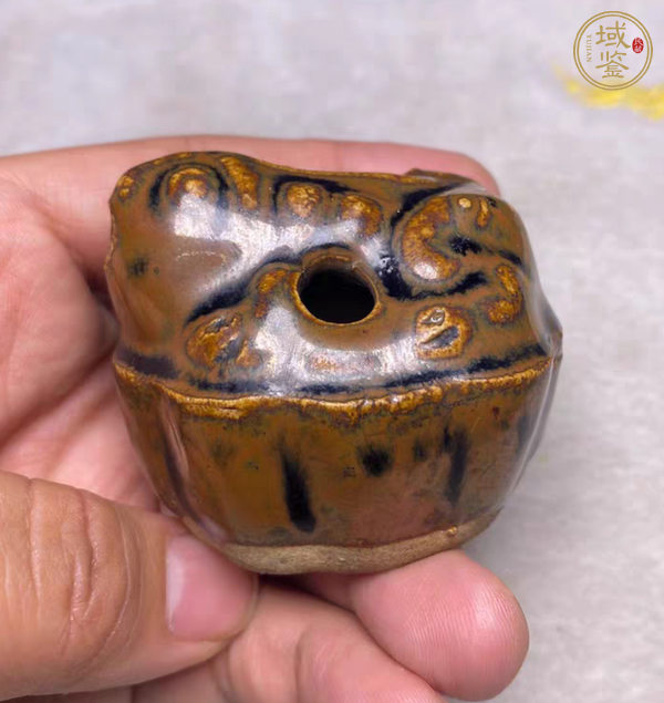 古玩陶瓷蛙型水注真品鑒賞圖