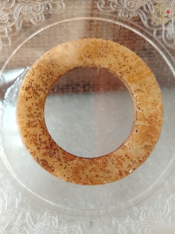 古玩玉器地方玉素紋環(huán)真品鑒賞圖