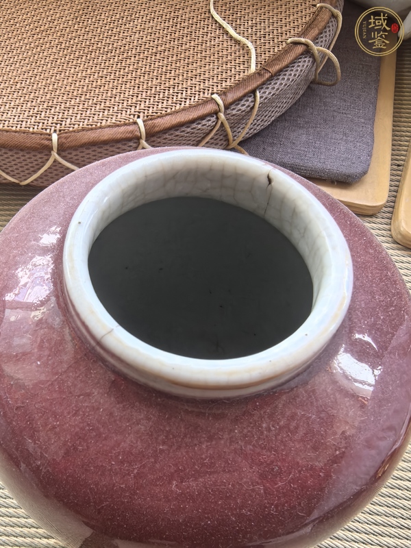 古玩陶瓷清晚期 郎窯紅釉冬瓜罐真品鑒賞圖