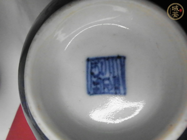 古玩陶瓷霽藍(lán)釉描金龍紋茶圓真品鑒賞圖