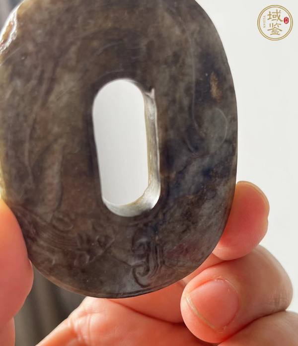 古玩玉器玉蒲紋螭龍璧真品鑒賞圖