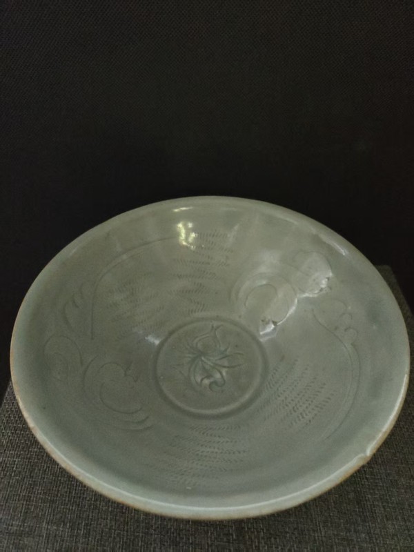 古玩陶瓷青白釉刻花斗笠碗拍賣，當前價格4000元