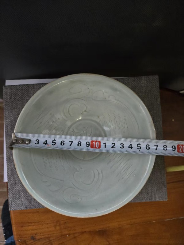 古玩轉賣青白釉刻花斗笠碗拍賣，當前價格12800元